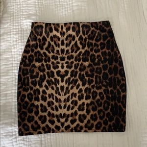 Pretty little things cheetah mini skirt